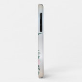 Cooler Silver Glitzer Ananas Tropische Blume Case-Mate iPhone Hülle (Hinten/Links)