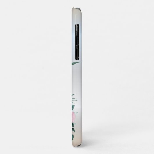 Cooler Silver Glitzer Ananas Tropische Blume Case-Mate iPhone Hülle (Hinten/Links)