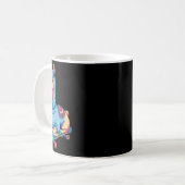 Cooler Skateboarding-Lama mit Kapuzenpullover Lust Kaffeetasse (Vorderseite Links)