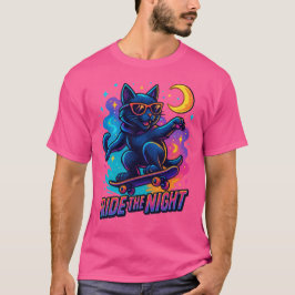 Cooler Skater Cat - Urban Street Style T-Shirt