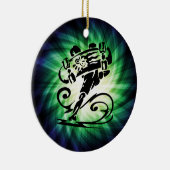 Cooler Skater; Skateboarder Keramikornament (Rechts)