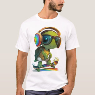 Cooler Skater Turtle T - Shirt