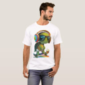 Cooler Skater Turtle T - Shirt (Vorne ganz)