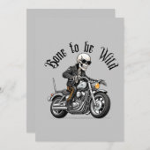 Cooler Skelettknochen für Wildfahrten mit einem Mo Einladung (Vorne/Hinten)