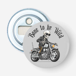 Cooler Skelettknochen für Wildfahrten mit einem Mo Flaschenöffner