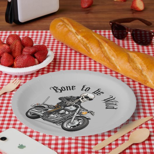 Cooler Skelettknochen für Wildfahrten mit einem Mo Pappteller (Picknick)