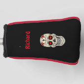 Cooler Skelettkopf Golf Headcover (Vorderseite)