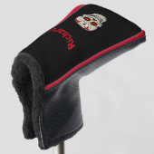 Cooler Skelettkopf Golf Headcover (3/4 Vorderseite)