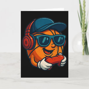 Cooler Sketll-Gamer für Kinder, Jugend, lustiger S Karte