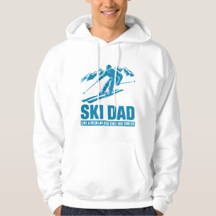 Cooler Ski-Vater Funny Winter Sportgeschenk Design Hoodie