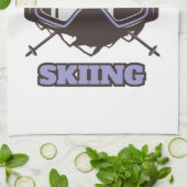 Cooler Skihelm Geschirrtuch (Gefaltet)