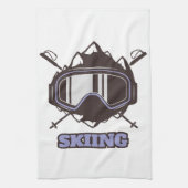 Cooler Skihelm Geschirrtuch (Vertikal)