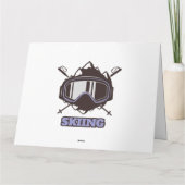 Cooler Skihelm Karte (Rückseite)