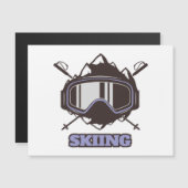 Cooler Skihelm  Magnetkarte (Vorne/Hinten)