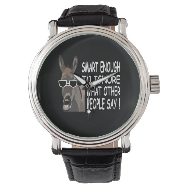 Cooler Smart Donkey Armbanduhr (Vorderseite)