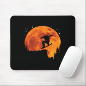 Cooler Snowboard Snowboarder Cliff springt zum Mon Mousepad (Mit Mouse)