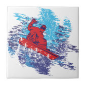 Cooler Snowboarder Fliese (Vorderseite)