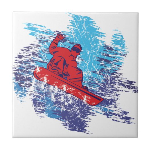 Cooler Snowboarder Fliese (Vorderseite)