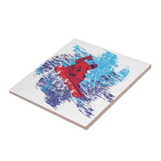 Cooler Snowboarder Fliese (Seite)