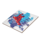 Cooler Snowboarder Fliese (Seite)