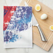 Cooler Snowboarder Geschirrtuch (Viertel Falte)