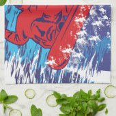 Cooler Snowboarder Handtuch (Gefaltet)