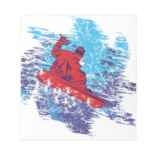 Cooler Snowboarder Notizblock