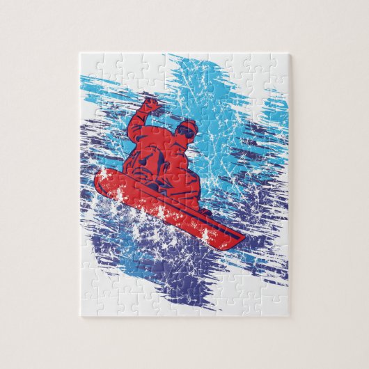 Cooler Snowboarder Puzzle (Vertikal)