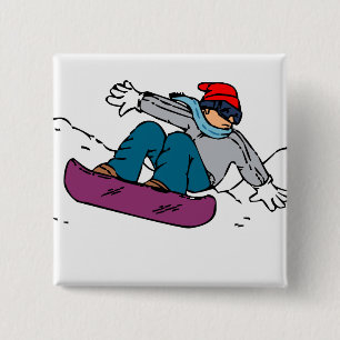 Cooler Snowboarder   Snowboardgeschenk   Liebe im  Button
