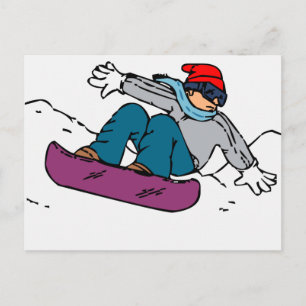 Cooler Snowboarder   Snowboardgeschenk   Liebe im  Postkarte
