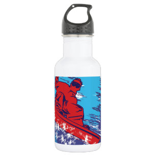 Cooler Snowboarder Trinkflasche