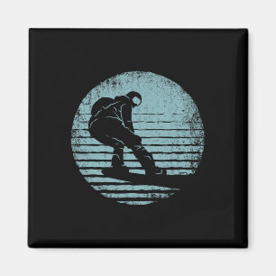 Cooler Snowboarder Vintag Snowboarden Das Perfekte Magnet