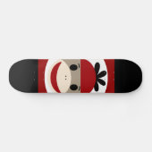 Cooler Socken-Affebeanie-Hut-rote schwarze Skateboard (Horizontal)