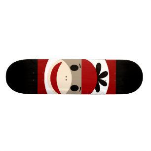 Cooler Socken-Affebeanie-Hut-rote schwarze Skateboard