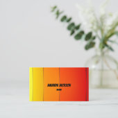 Cooler Sommer-Farbstil Visitenkarte (Stehend Vorderseite)