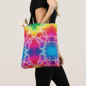 Cooler Sommer-Krawatten-Regenbogen-Farbspaß-Strand Tasche (Von Nahem)