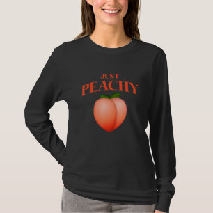 Cooler Sommer Obst Retro Just Peachy & behalt it P T-Shirt