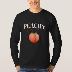 Cooler Sommer Obst Retro Just Peachy & behalt it P T-Shirt