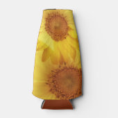 Cooler Sommer Sonnenblumen Flaschenwrap Flaschenkühler (Vorderseite)