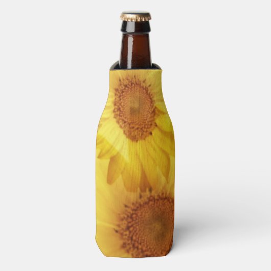 Cooler Sommer Sonnenblumen Flaschenwrap Flaschenkühler (Flaschenvorderseite)