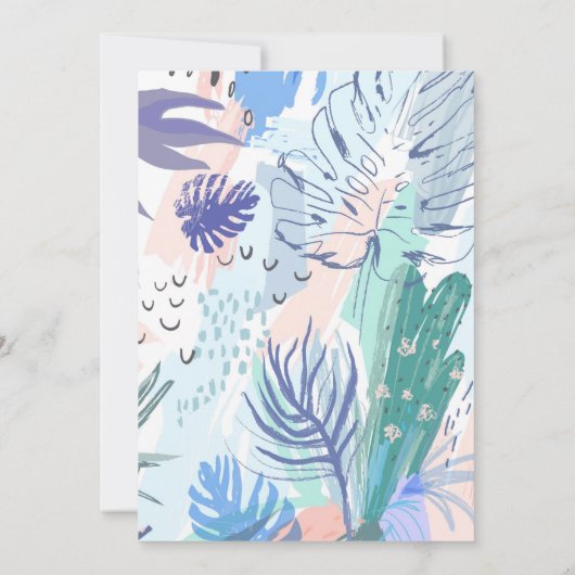 Cooler Sommer-tropischer Einladung (Rückseite)