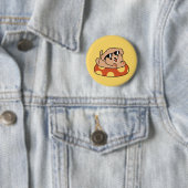 Cooler Sommerhund Floating - Niedliches Puppy Pool Button (Beispiel)