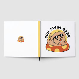 Cooler Sommerhund Floating - Niedliches Puppy Pool Gästebuch