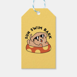 Cooler Sommerhund Floating - Niedliches Puppy Pool Geschenkanhänger