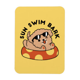 Cooler Sommerhund Floating - Niedliches Puppy Pool Magnet