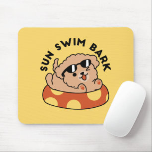 Cooler Sommerhund Floating - Niedliches Puppy Pool Mousepad
