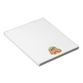 Cooler Sommerhund Floating - Niedliches Puppy Pool Notizblock (angewinkelt)