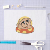 Cooler Sommerhund Floating - Niedliches Puppy Pool Seidenpapier (Handwerk)