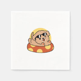 Cooler Sommerhund Floating - Niedliches Puppy Pool Serviette