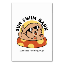 Cooler Sommerhund Floating - Niedliches Puppy Pool Tischnummer